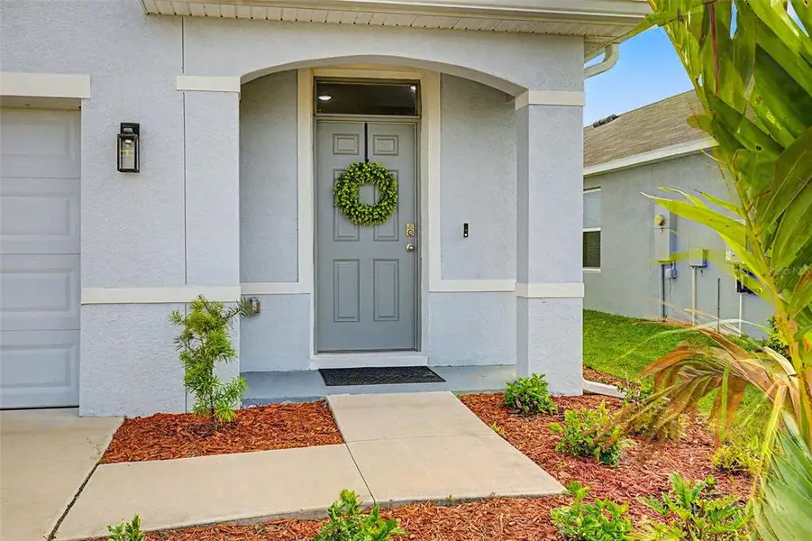Exterior details and patio area of a home in , Zephyrhills (Image 29).