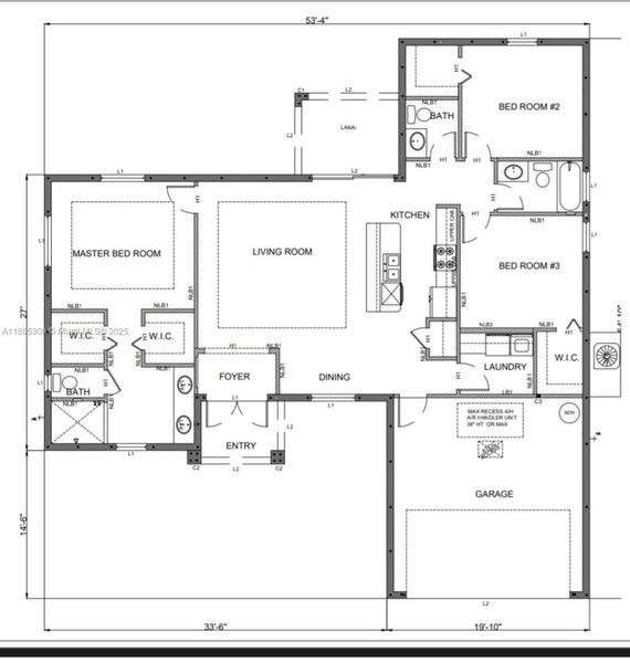 2D floor plan layout of this home in , Lehigh Acres, FL (Image 4).