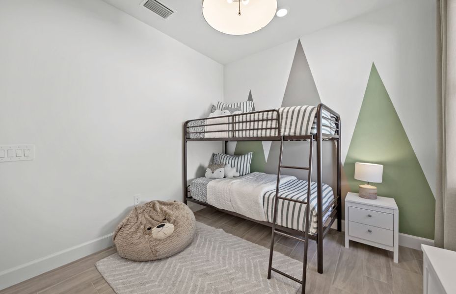 Third bedroom with bunk beds Third bedroom with bunk beds