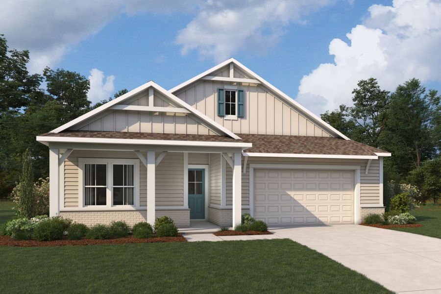 Representative exterior photo of a completed home built from the Ivy by Mattamy Homes in RiverTown, St. Johns, FL (Image 4). Representative exterior photo of a completed home built from the Ivy by Mattamy Homes in RiverTown, St. Johns, FL (Image 4).