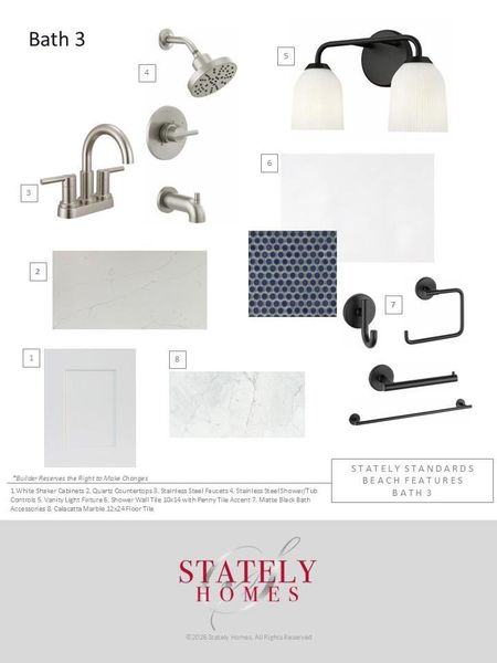 Bathroom 3 selections.