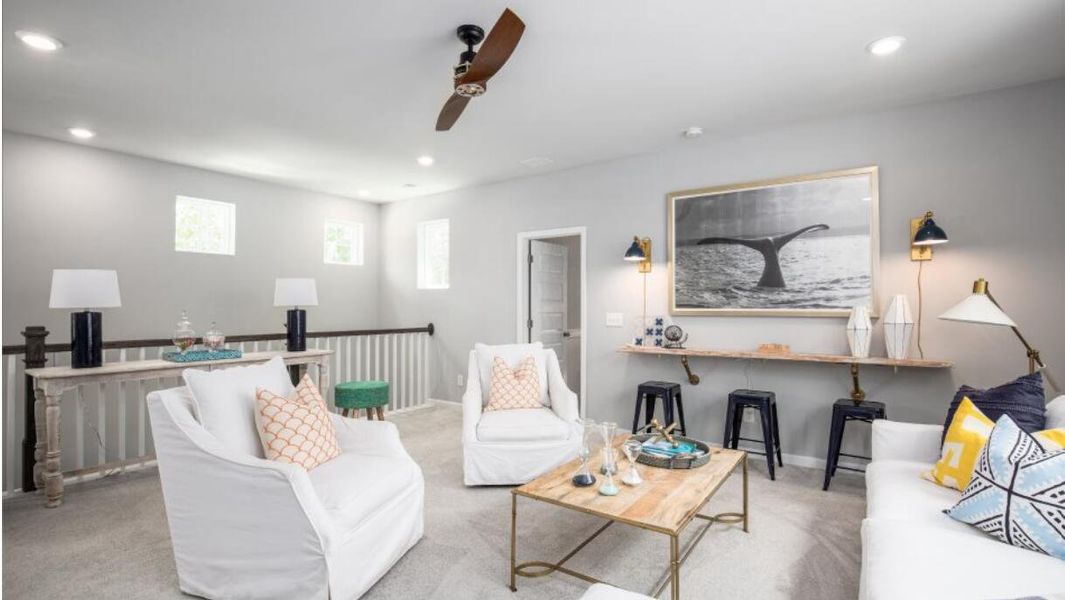 Furnished interior view inside a new home in Heron's Walk at Summers Corner: Row Collection, Summerville (Image 5).