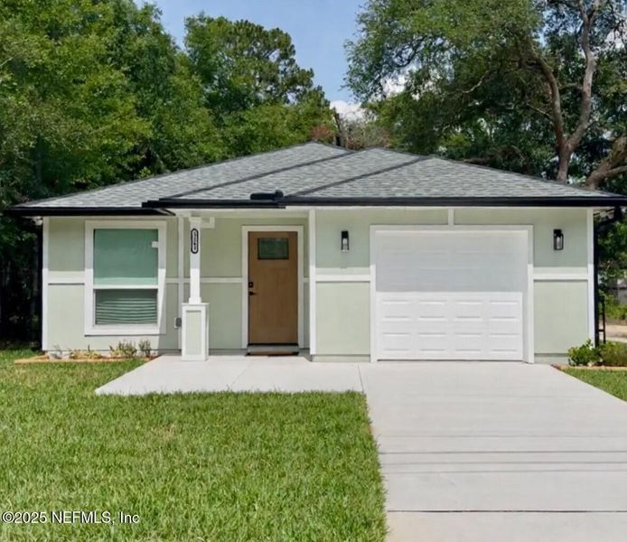 Front exterior of a new home in , Jacksonville, FL, highlighting curb appeal (Image 22). Front exterior of a new home in , Jacksonville, FL, highlighting curb appeal (Image 22).