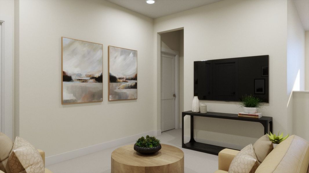 Representative furnished interior of a home built from the 4054 by Risewell Homes in Parkton Square, Kyle (Image 16).