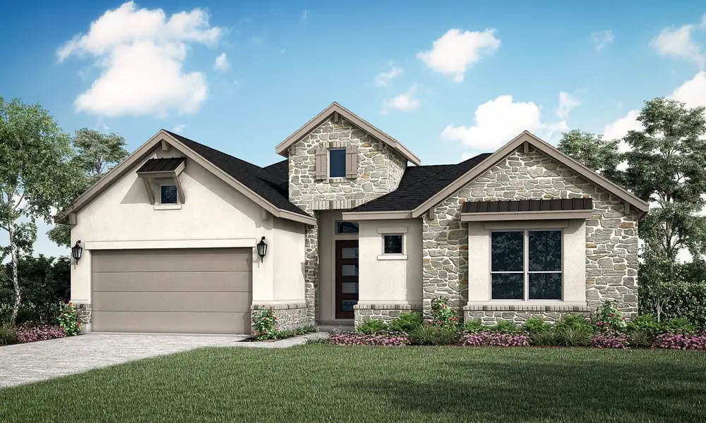 Lisbon Floor Plan in Audubon 60's, Magnolia | Sitterle Homes Elevation A Lisbon Floor Plan in Audubon 60's, Magnolia | Sitterle Homes Elevation A