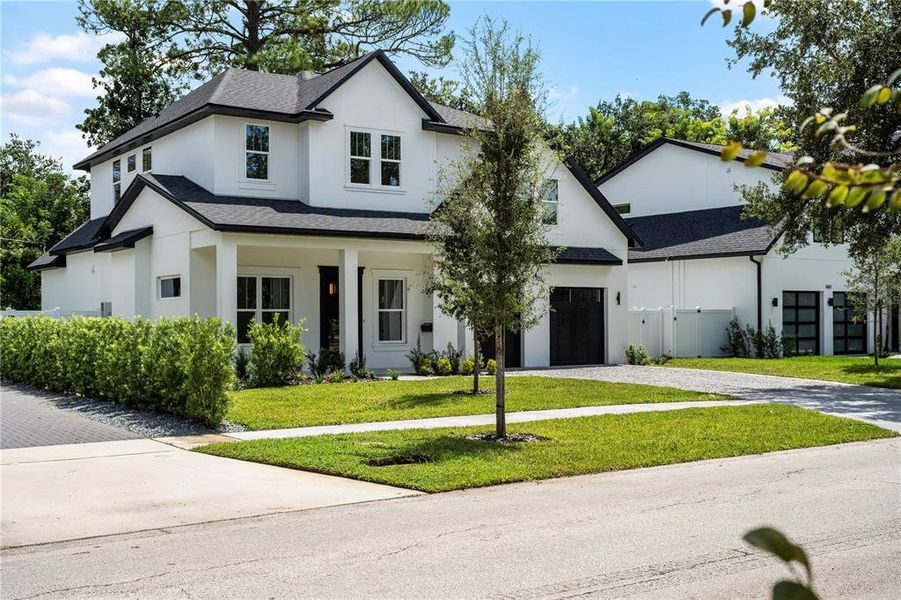 Front exterior of a new home in , Winter Park, FL, highlighting curb appeal (Image 29).