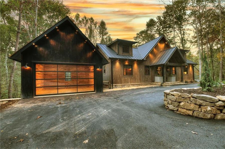 Front exterior of a new home in , Blue Ridge, GA, highlighting curb appeal (Image 2). Front exterior of a new home in , Blue Ridge, GA, highlighting curb appeal (Image 2).