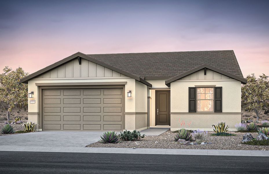 Representative exterior photo of a completed home built from the Potenza by Pulte Homes in Alamar, Avondale, AZ (Image 4).