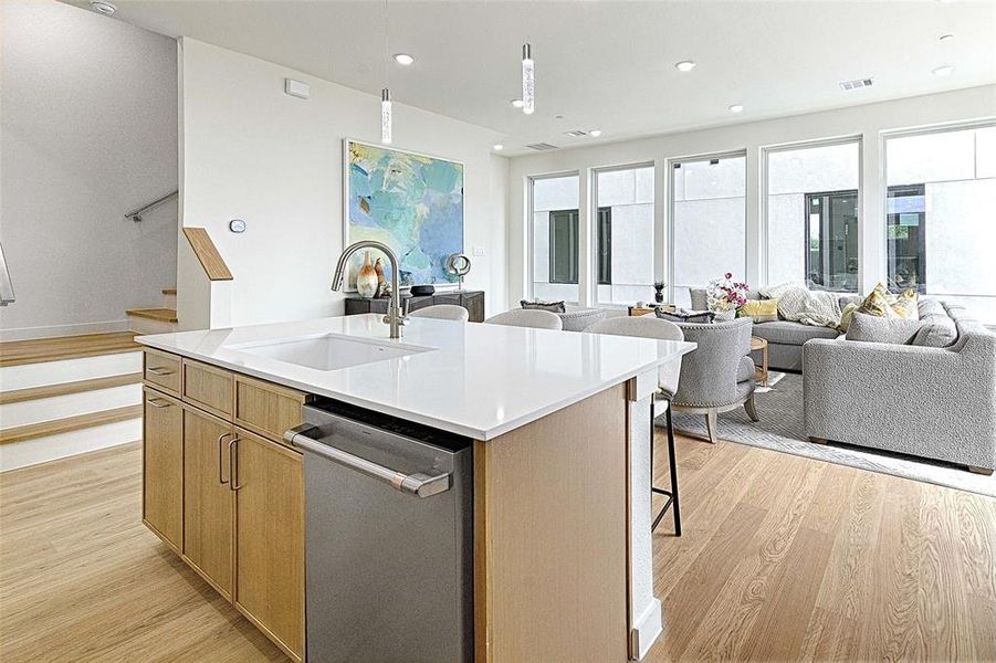 Furnished interior view inside a new home in , Dallas (Image 14).