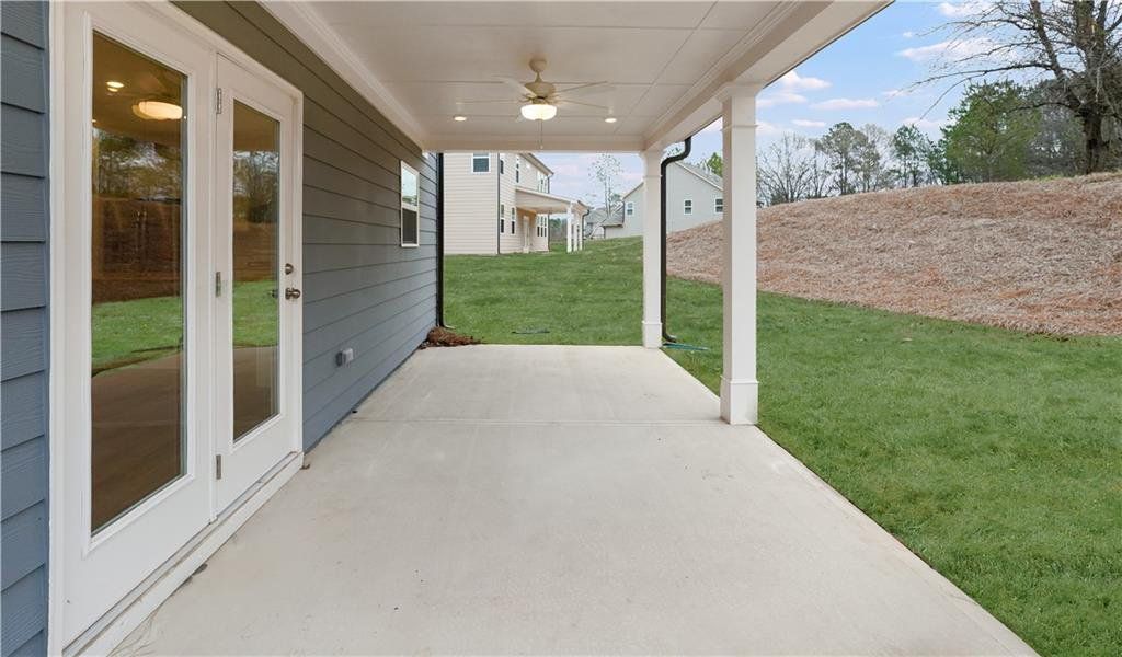Exterior details and patio area of a home in Wellington Estates, Madison (Image 18).
