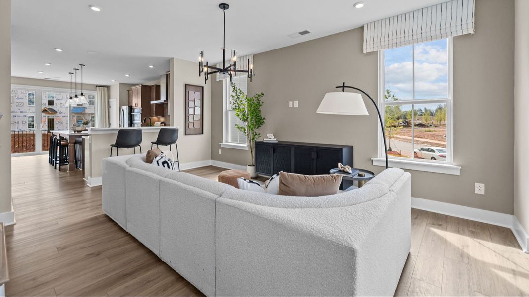 The Landon by DRB Homes in Greenway Overlook Charlotte NC - Living Space The Landon by DRB Homes in Greenway Overlook Charlotte NC - Living Space