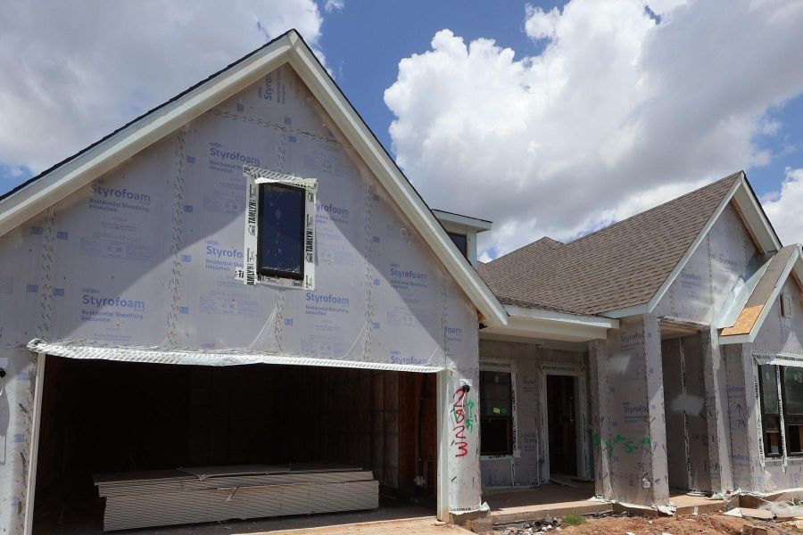 In-progress construction of a new home in Harvest Green - Parkview Collection, Richmond, TX (Image 6). In-progress construction of a new home in Harvest Green - Parkview Collection, Richmond, TX (Image 6).