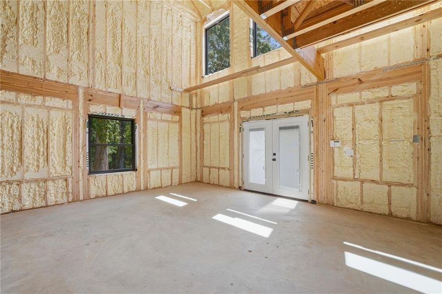 In-progress construction of a new home in , Roswell, GA (Image 57).