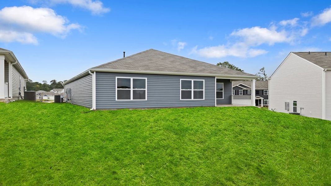 Exterior details and patio area of a home in Cedar Gap, Fountain Inn (Image 16).