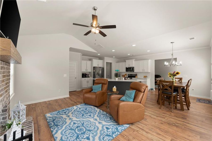 Furnished interior view inside a new home in , Dawsonville (Image 45).
