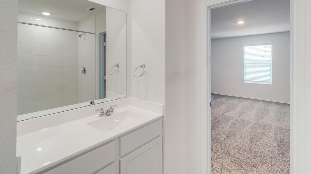 Furnished interior view inside a new home in Prairie Lakes, Buda (Image 6). Furnished interior view inside a new home in Prairie Lakes, Buda (Image 6).