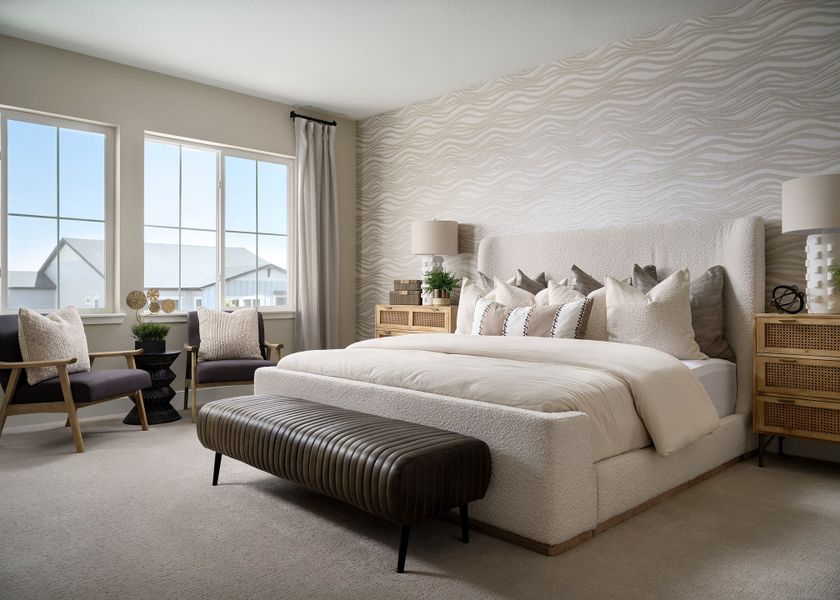 Representative furnished interior of a home built from the 5016 by Tri Pointe Homes in The Aurora Highlands, Aurora (Image 11).