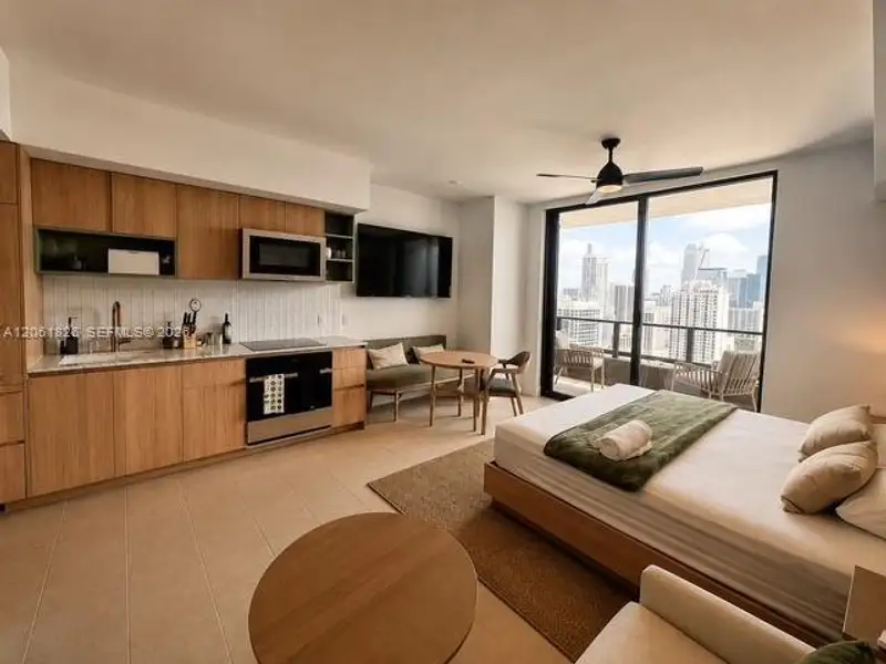 Furnished interior view inside a new home in , Miami (Image 3).