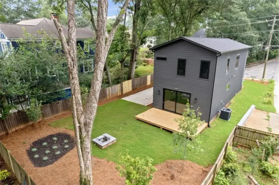 Exterior details and patio area of a home in , Atlanta (Image 26).