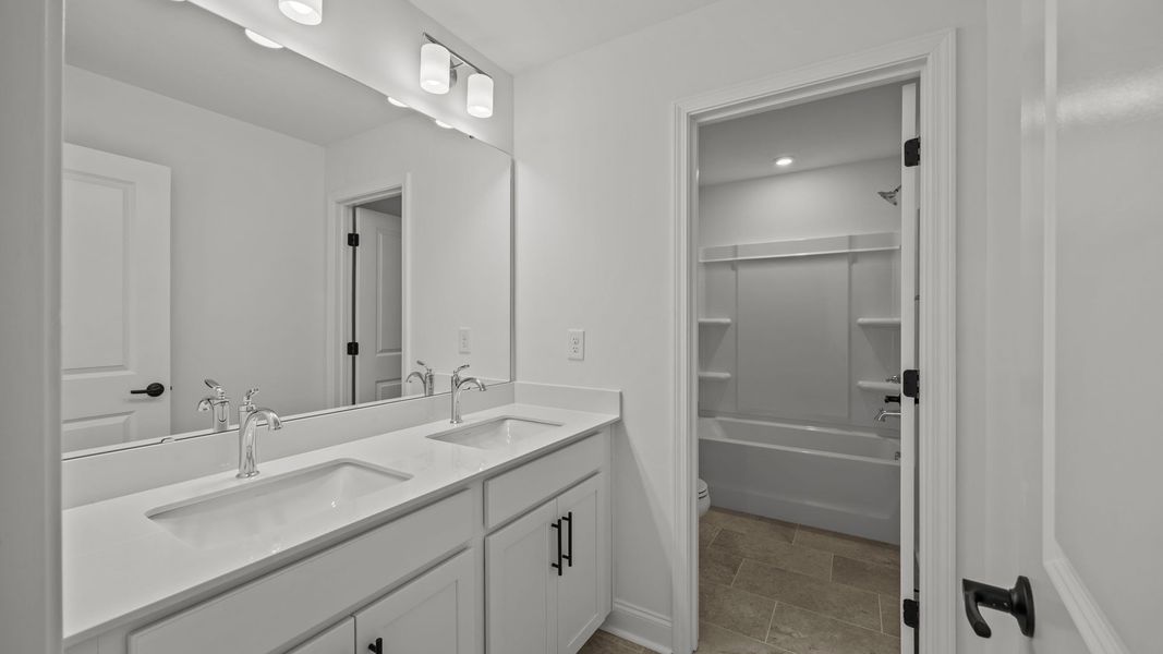 Furnished interior view inside a new home in Farms at Bellingham, Mooresville (Image 17).