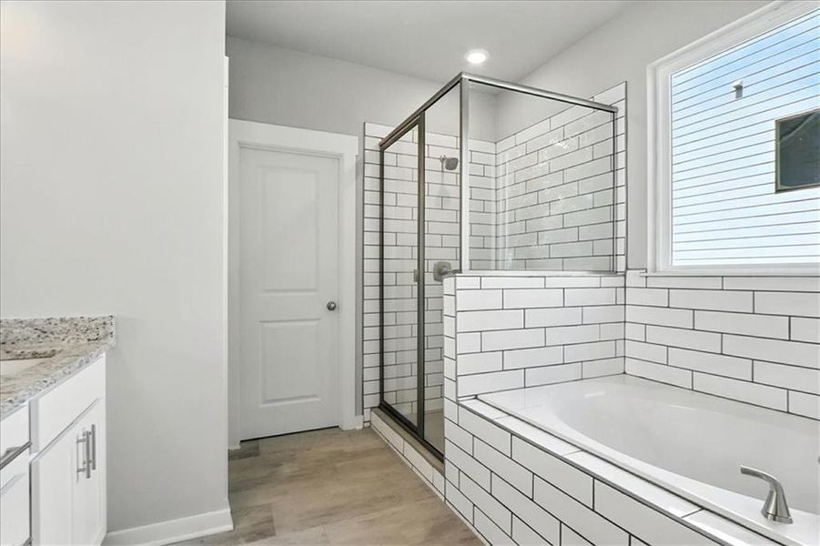 Furnished interior view inside a new home in Traditions of Braselton, Jefferson (Image 5).