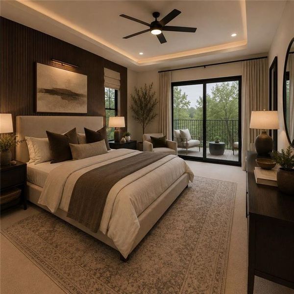 Furnished interior view inside a new home in , Atlanta (Image 3).