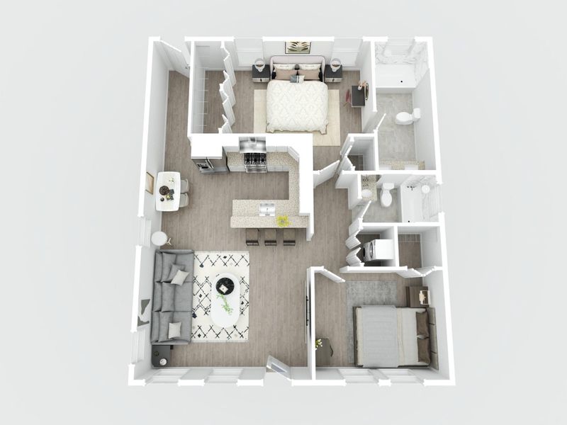 2D floor plan layout of this home in , San Leon, TX (Image 3).