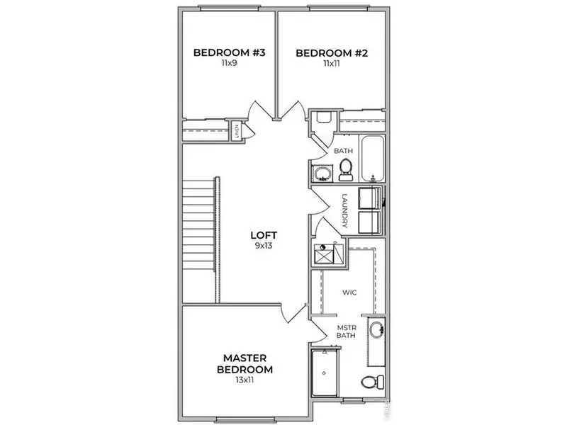 2D floor plan layout of this home in Liberty Draw, Evans, CO (Image 3). 2D floor plan layout of this home in Liberty Draw, Evans, CO (Image 3).