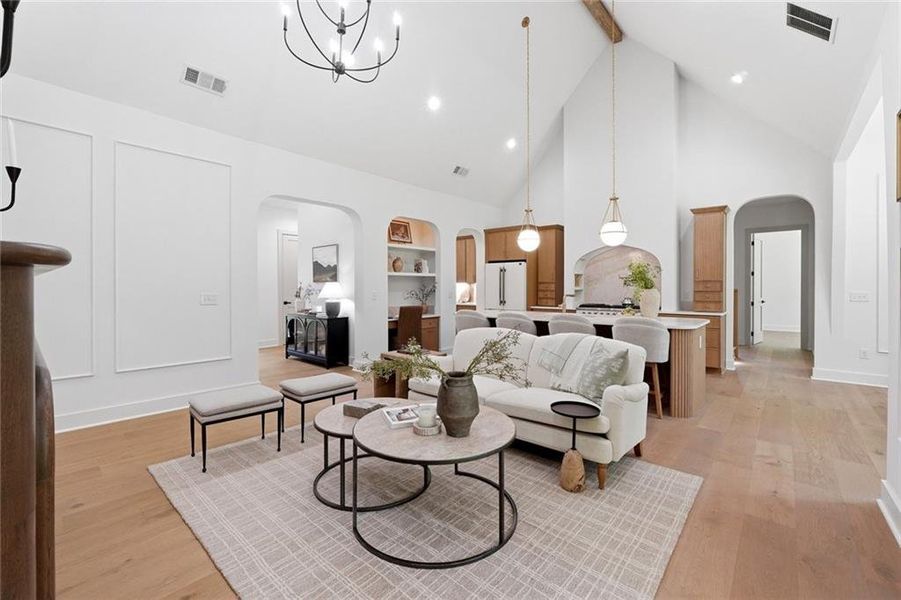 Furnished interior view inside a new home in , Powder Springs (Image 12).