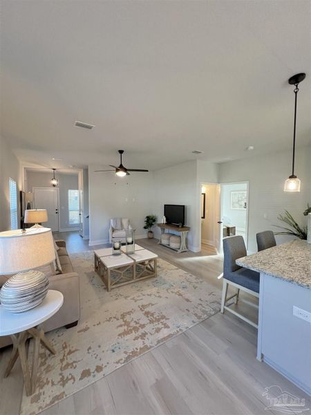 Furnished interior view inside a new home in Allison Acres, Cantonment (Image 5).