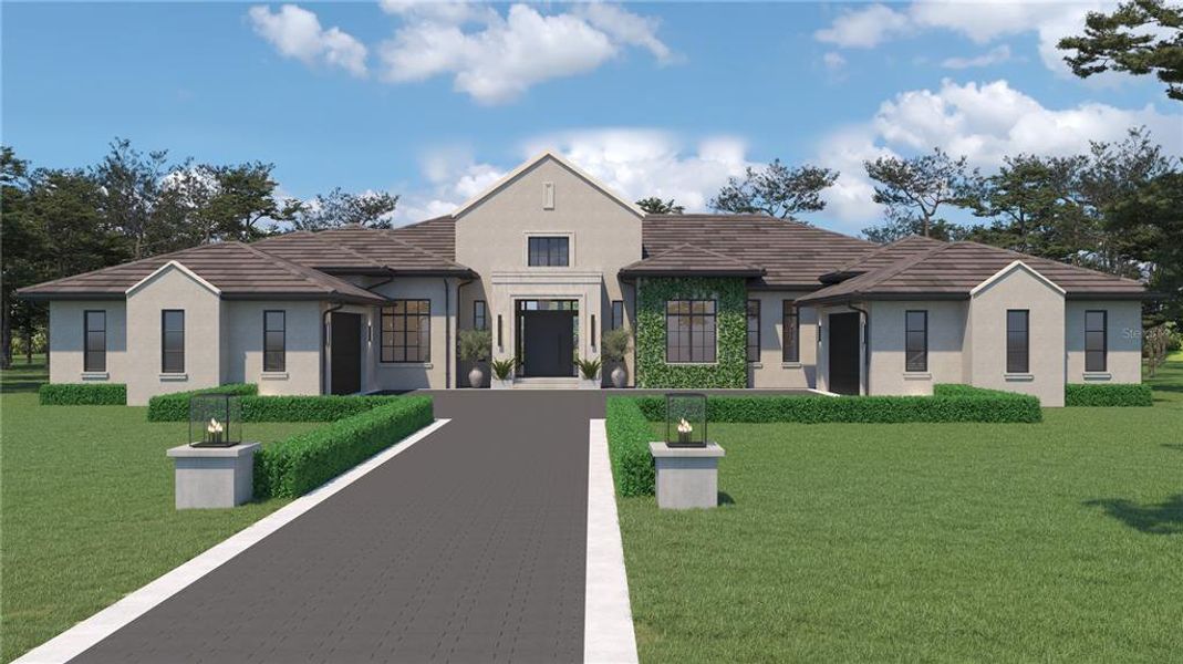 Front exterior of a new home in , Montverde, FL, highlighting curb appeal (Image 4).