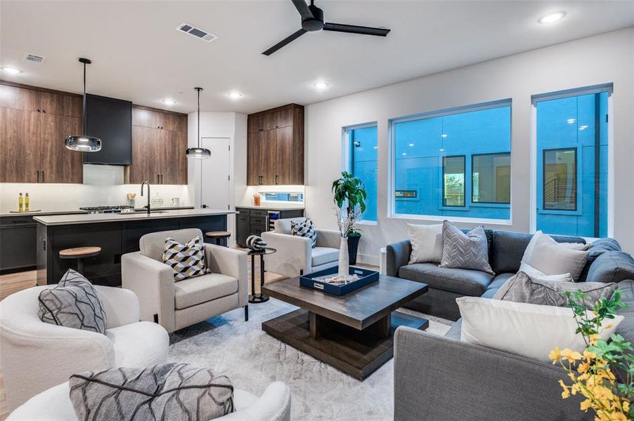 Furnished interior view inside a new home in , Dallas (Image 4).