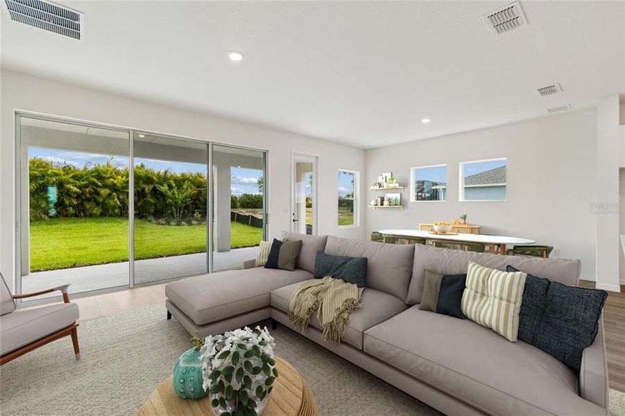 Furnished interior view inside a new home in Waterset Classic Series, Apollo Beach (Image 6).