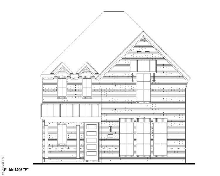 Plan 1406 Elevation F