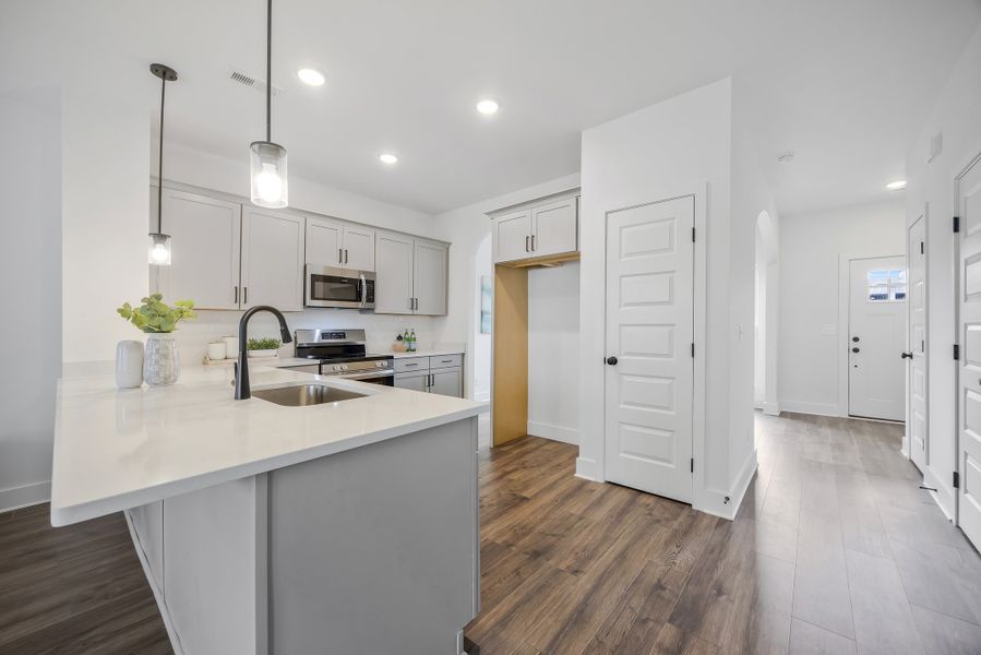 Representative furnished interior of a home built from the Winfield by Parkside Builders in The Parks of Mill Town, Chattanooga (Image 9).