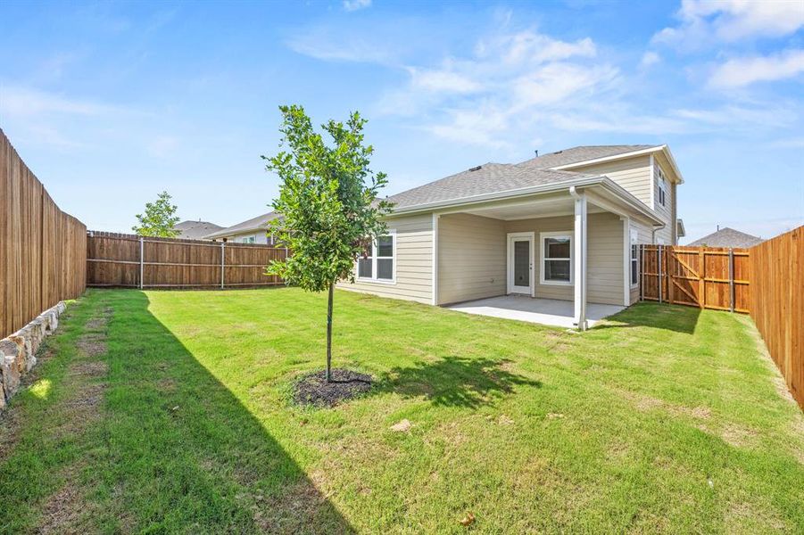 Exterior details and patio area of a home in Ambergrove, Royse City (Image 2).