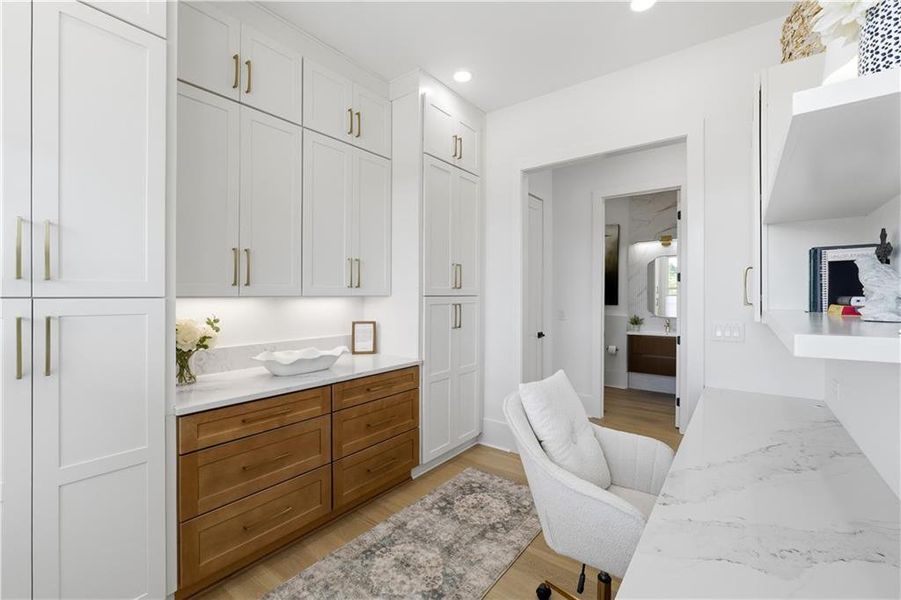Furnished interior view inside a new home in Echo at Crabapple, Milton (Image 44).