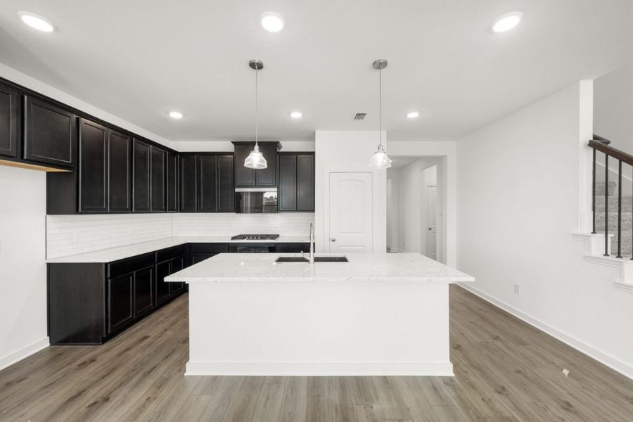 Representative furnished interior of a home built from the Katy Lakes Ironwood 2589 by Brohn Homes in Katy Lakes, Katy (Image 5).