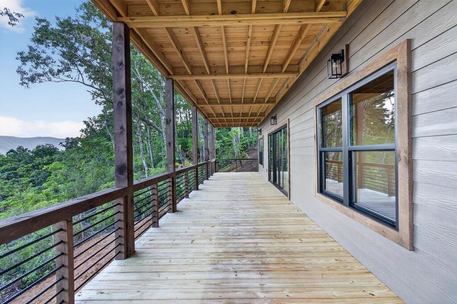 Exterior details and patio area of a home in , Blue Ridge (Image 32).