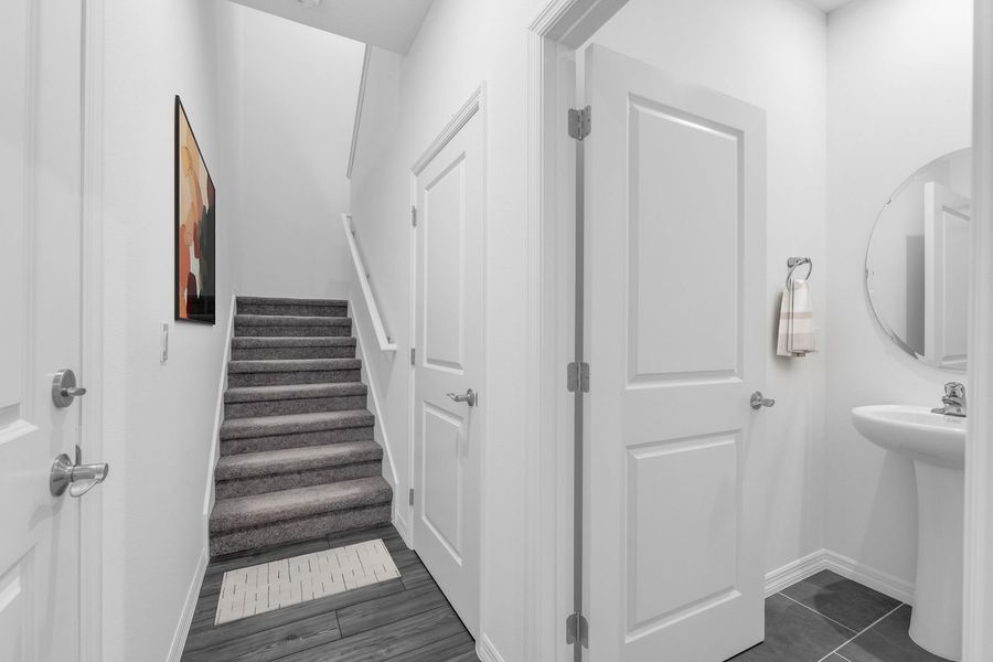 Foyer with Powder Room