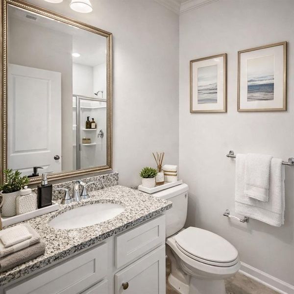 Furnished interior view inside a new home in The Hills at Cedar Creek, Winder (Image 8).