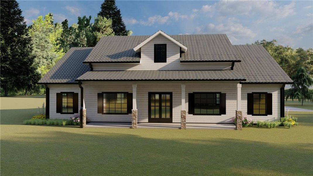 Front exterior of a new home in , Lula, GA, highlighting curb appeal (Image 9).