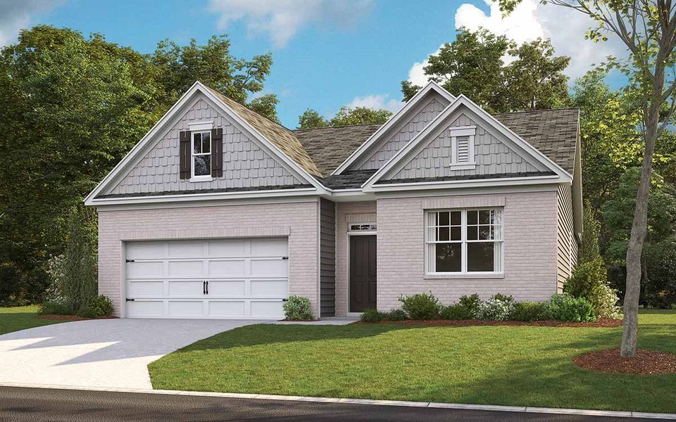 Representative exterior photo of a completed home built from the CALI by D.R. Horton in Hartmann Crossing, Lebanon, TN (Image 20).