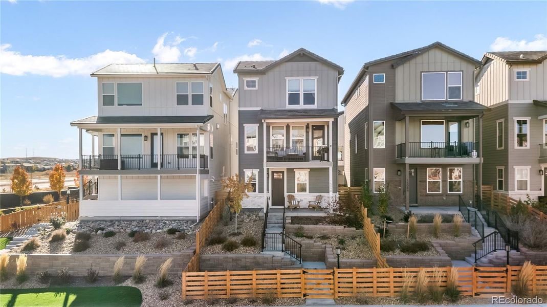 Front exterior of a new home in , Parker, CO, highlighting curb appeal (Image 2). Front exterior of a new home in , Parker, CO, highlighting curb appeal (Image 2).