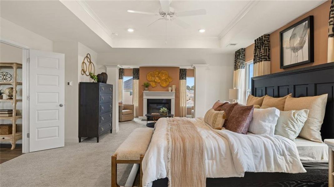 Furnished interior view inside a new home in Heritage Pointe, Senoia (Image 15).