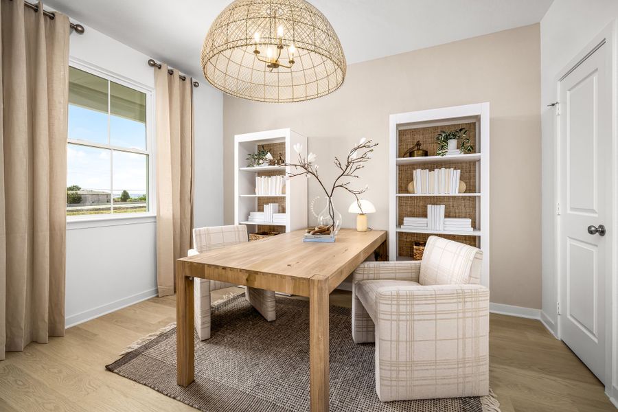 Representative furnished interior of a home built from the Sandalwood by Pulte Homes in Woodside, Georgetown (Image 15).