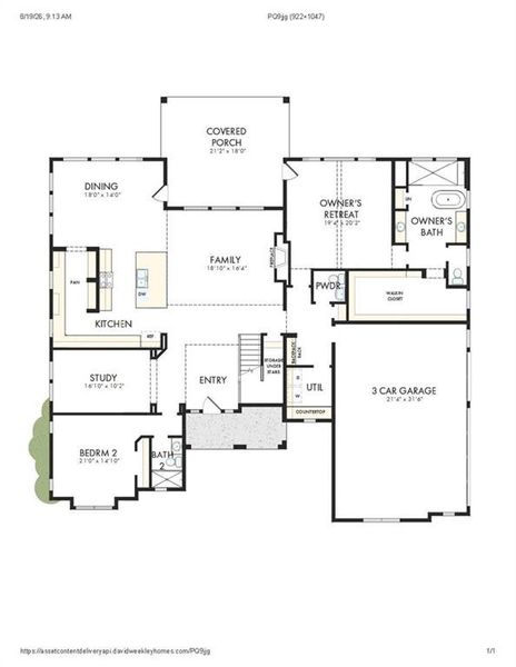 2D floor plan layout of this home in Meadow Brook Farms, Cumming, GA (Image 3). 2D floor plan layout of this home in Meadow Brook Farms, Cumming, GA (Image 3).