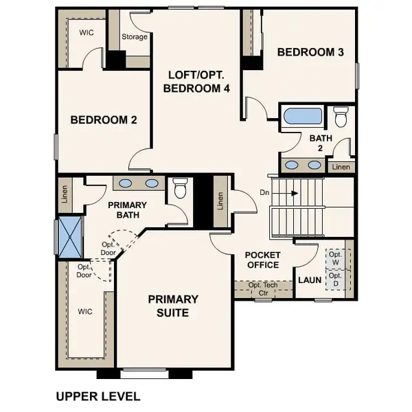2D floor plan layout for the Lanner (Plan 4) by Century Communities in Silver Cross, Florence, AZ (Image 4). 2D floor plan layout for the Lanner (Plan 4) by Century Communities in Silver Cross, Florence, AZ (Image 4).
