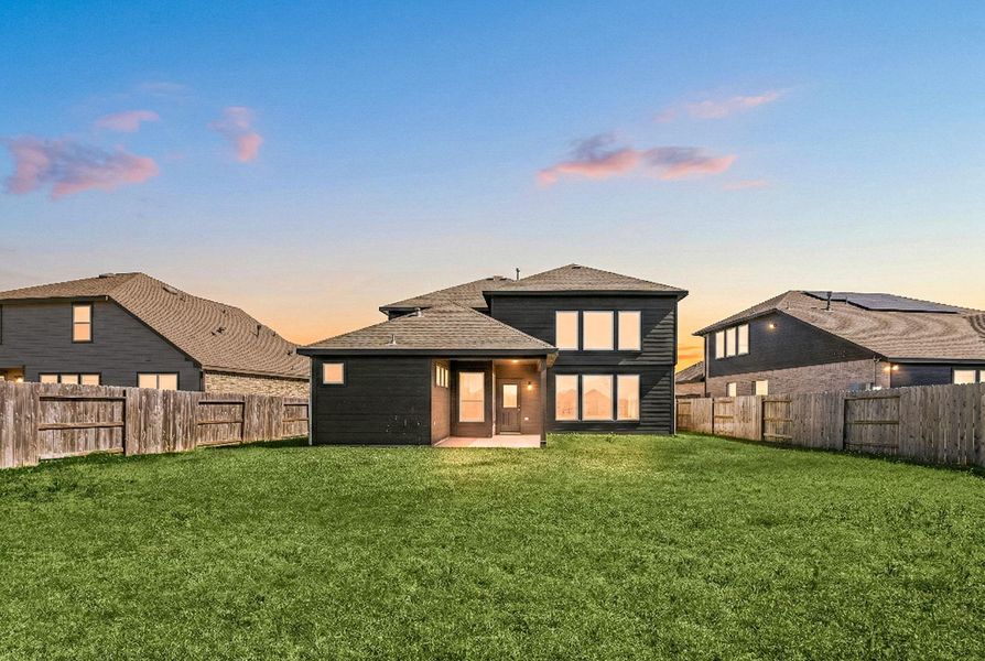 Exterior details and patio area of a home in , Cypress (Image 28).