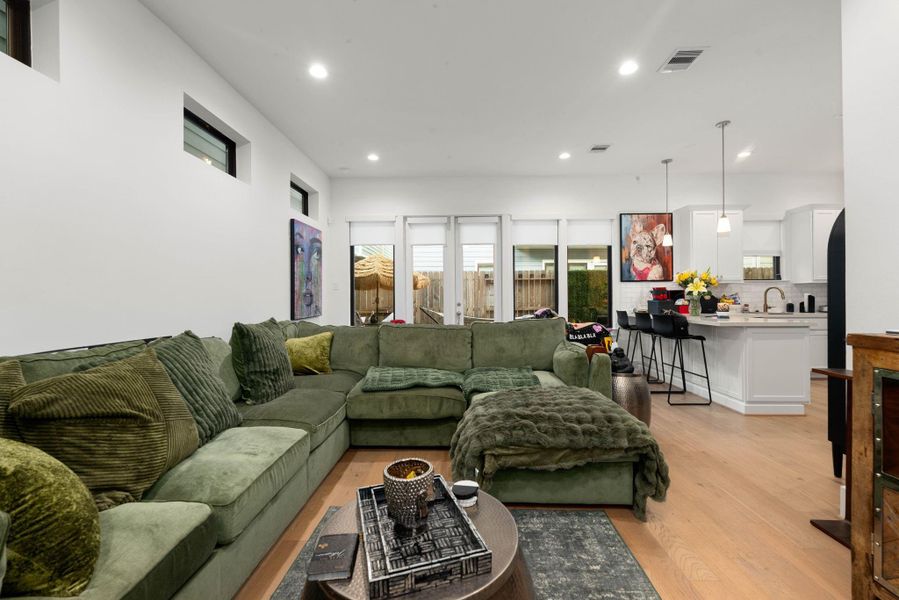 Furnished interior view inside a new home in Timbergrove Trails, Houston (Image 17).